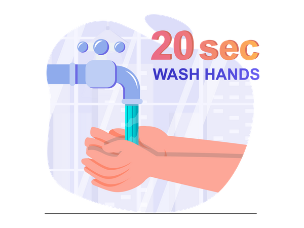 Wash Hand Illustration