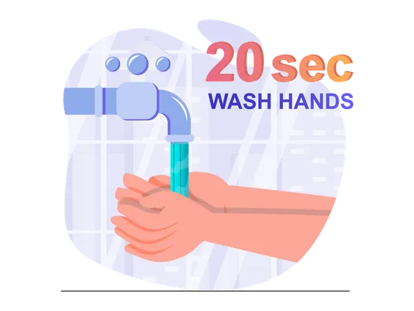 Wash Hand  Illustration