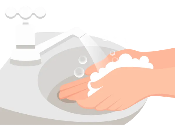 Wash Hand  Illustration