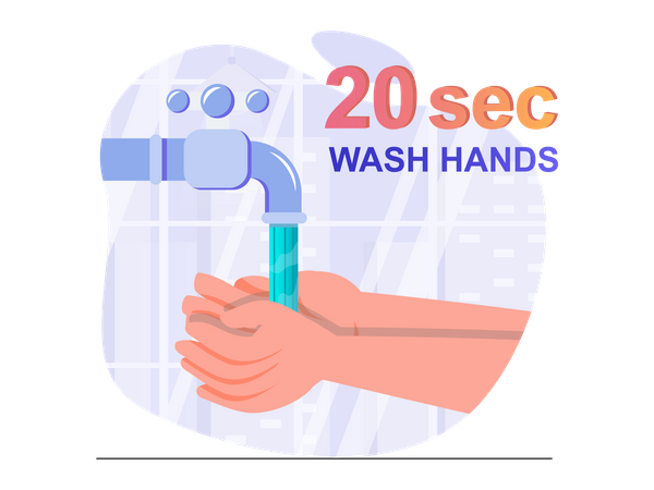 Wash Hand  Illustration