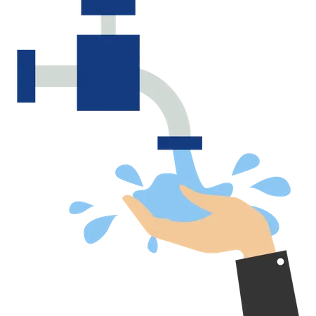 Wash hands  Illustration