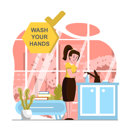 Wash your hand  Illustration