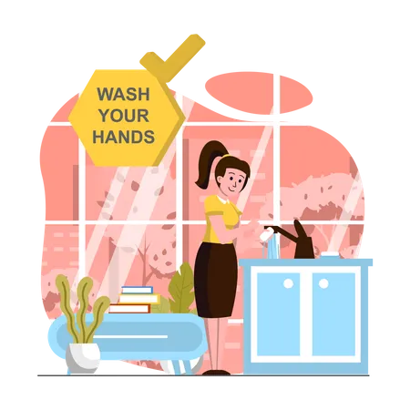 Wash your hand  Illustration