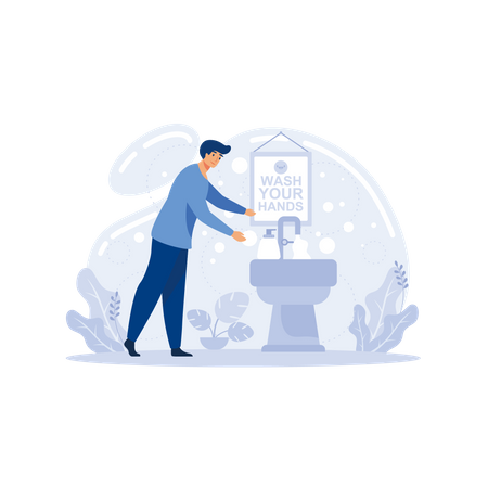 Wash your hands  Illustration