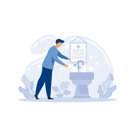 Wash your hands  Illustration