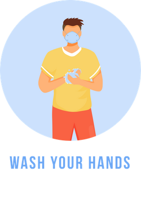 Wash your hands  Illustration