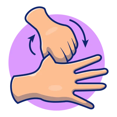 Washing hand  Illustration