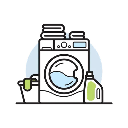 Washing Machine  Illustration