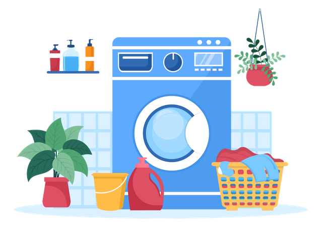Washing machine Illustration