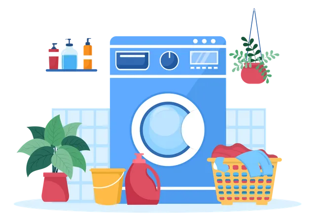 Washing machine Illustration