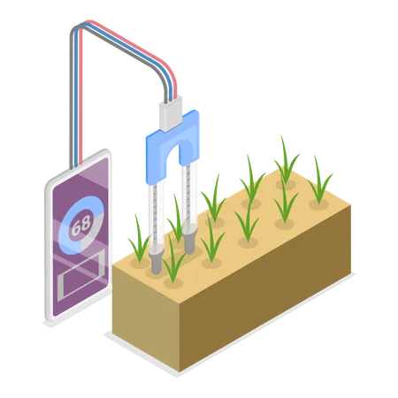 Wassersprinkleranlage  Illustration