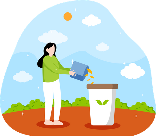Waste management Illustration
