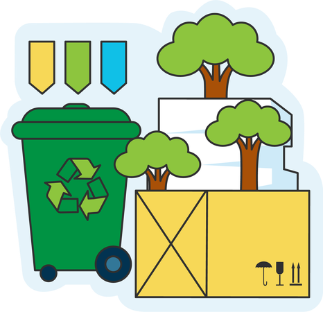 Waste management  Illustration