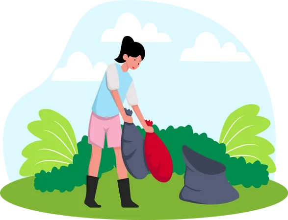 Waste management  Illustration