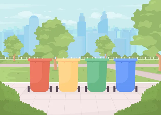 Waste management  Illustration