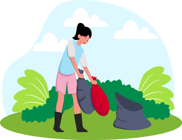 Waste management  イラスト