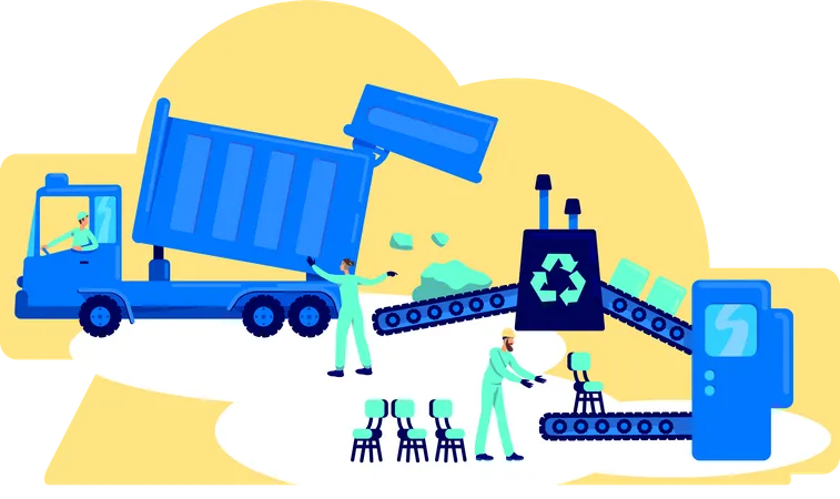 Waste processing  Illustration