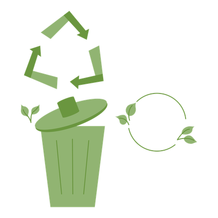 Waste recycling  Illustration