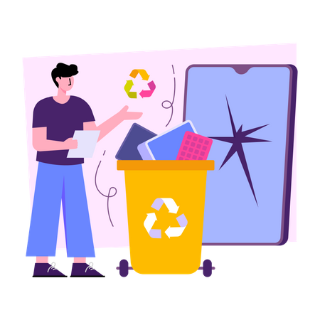 Waste Recycling  Illustration