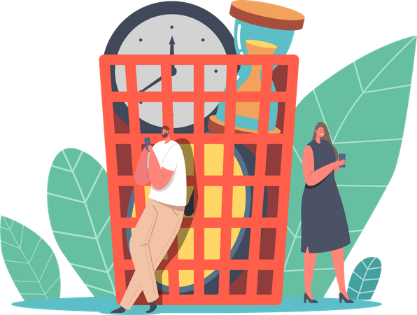 Wasting Time and Money  Illustration