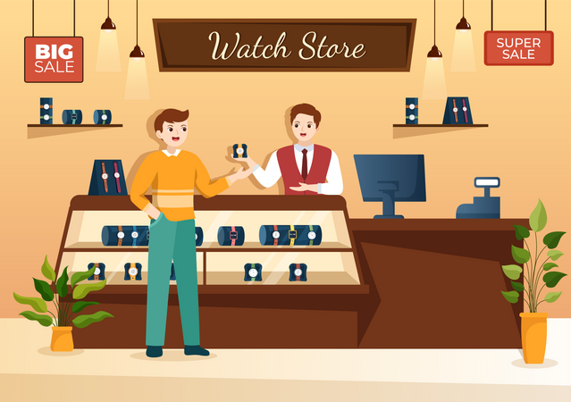 Watch store  Illustration