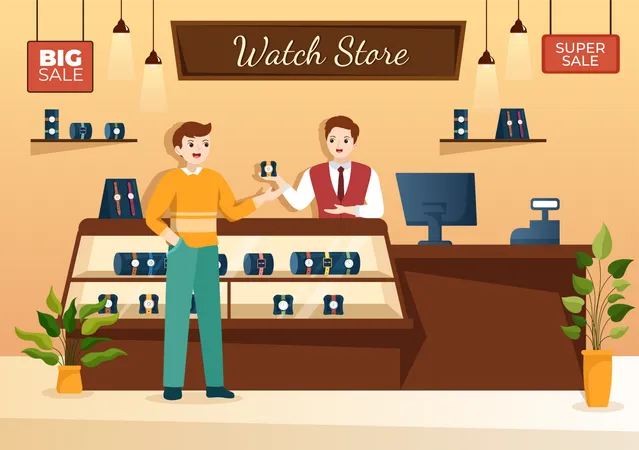 Watch store  Illustration