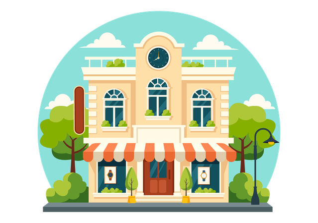 Watch Store  Illustration