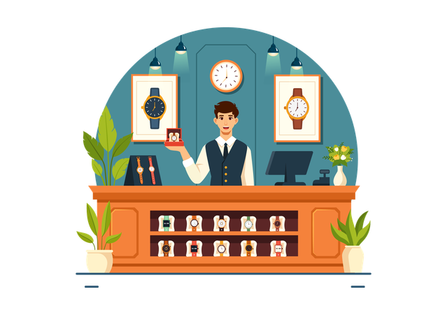 Watches Store  Illustration