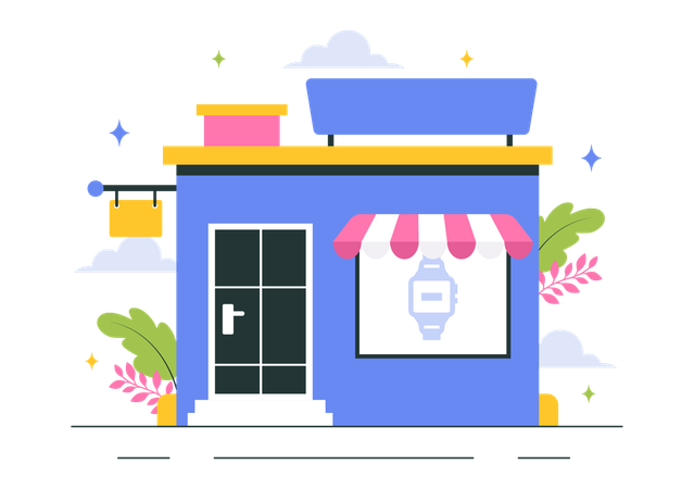 Watches Store  Illustration