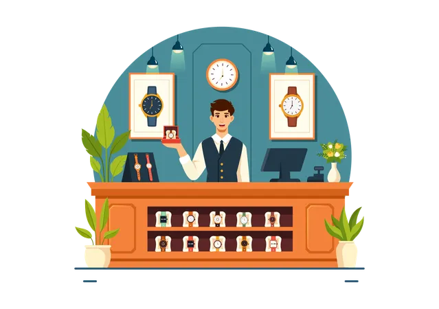 Watches Store  Illustration