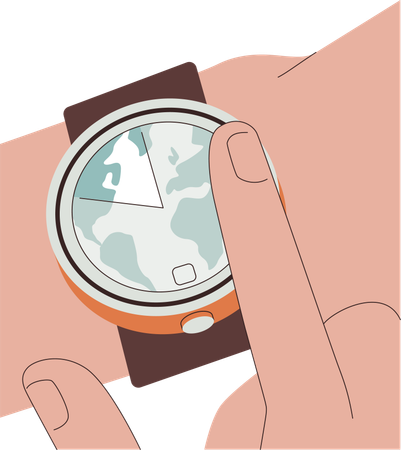 Watches with Earth time running out  イラスト