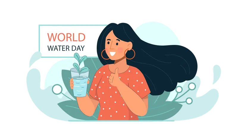 Water Day Awareness  Illustration