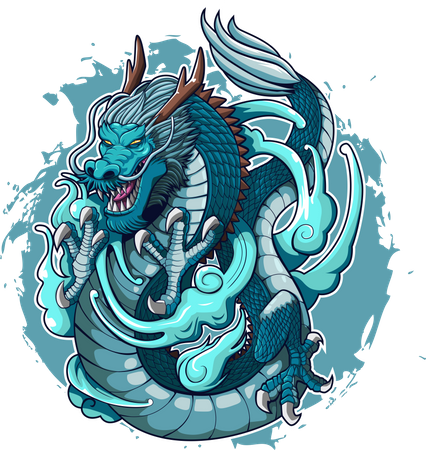 Water Dragon  Illustration