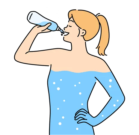 Water level in body  Illustration