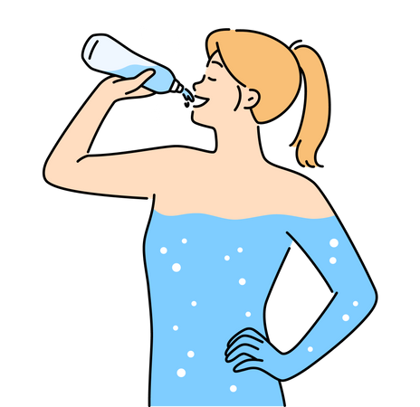 Water level in body  Illustration