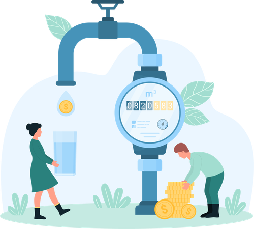 Water meter  Illustration