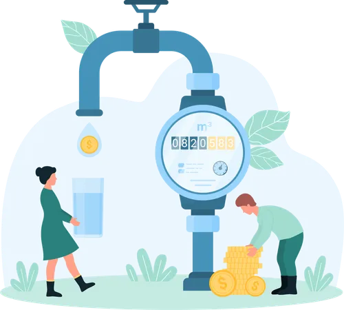 Water meter  Illustration
