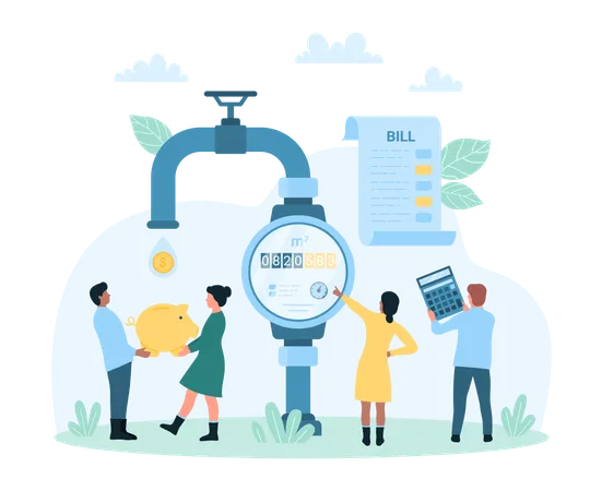 Water Meter  Illustration