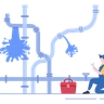 illustration water-pipe