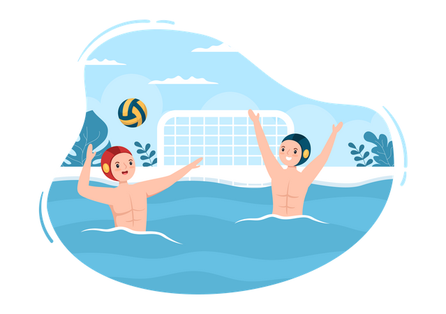 Water Polo Competition Illustration