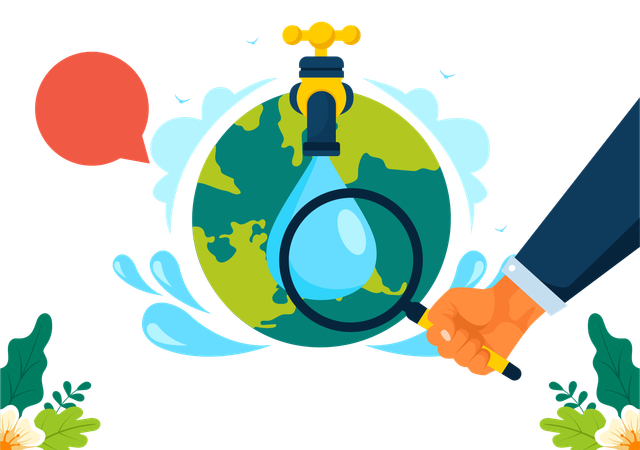 Water Preservation  Illustration