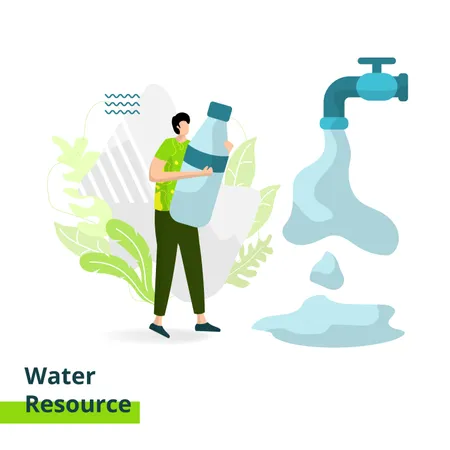 Water Resource  Illustration