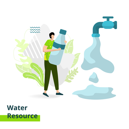 Water Resource  Illustration