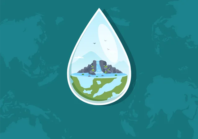 Water Saving  Illustration