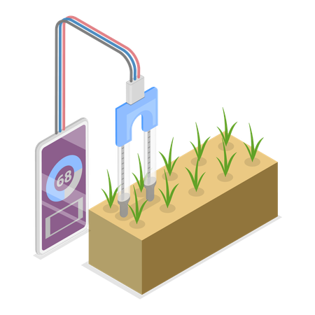 Water sprinkler system  Illustration