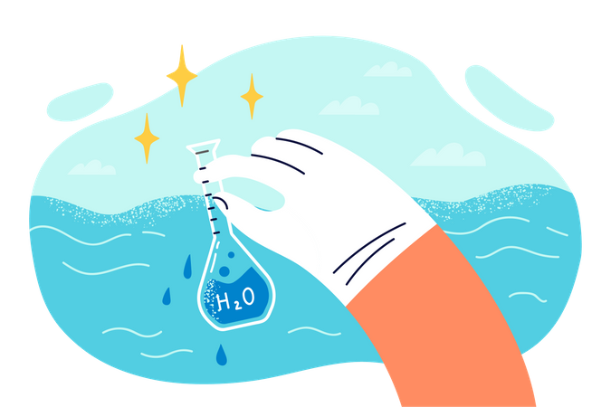 Water testing  Illustration