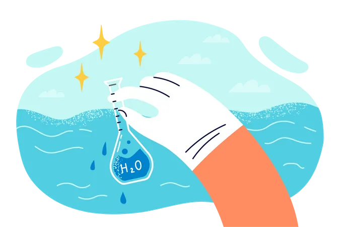 Water testing  Illustration