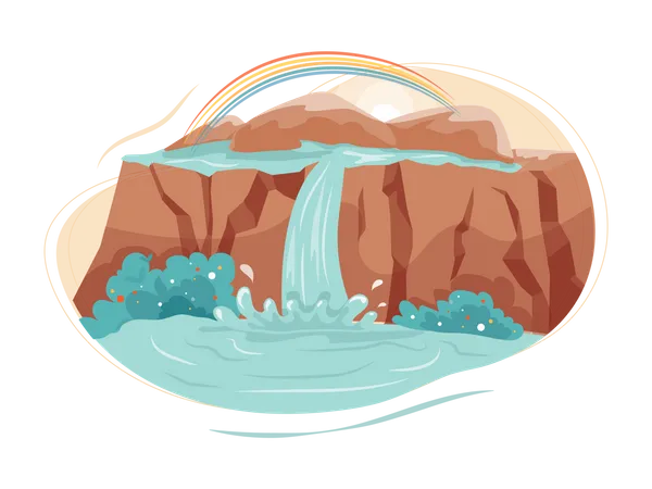 Waterfall  Illustration