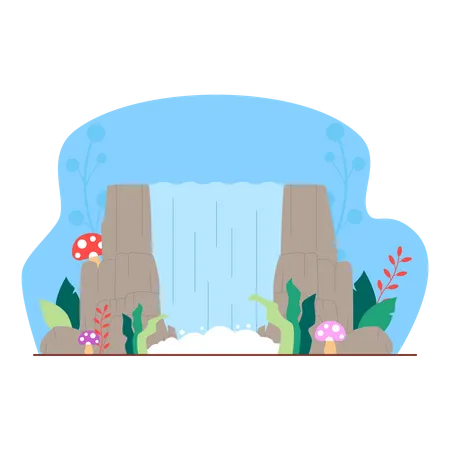 Waterfall Illustration
