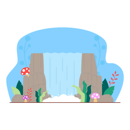 Waterfall  Illustration